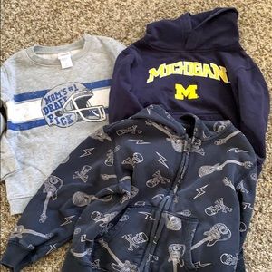 Size 3 boys hoodies